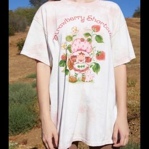 Strawberry Shortcake Pink Tie Dye Tee